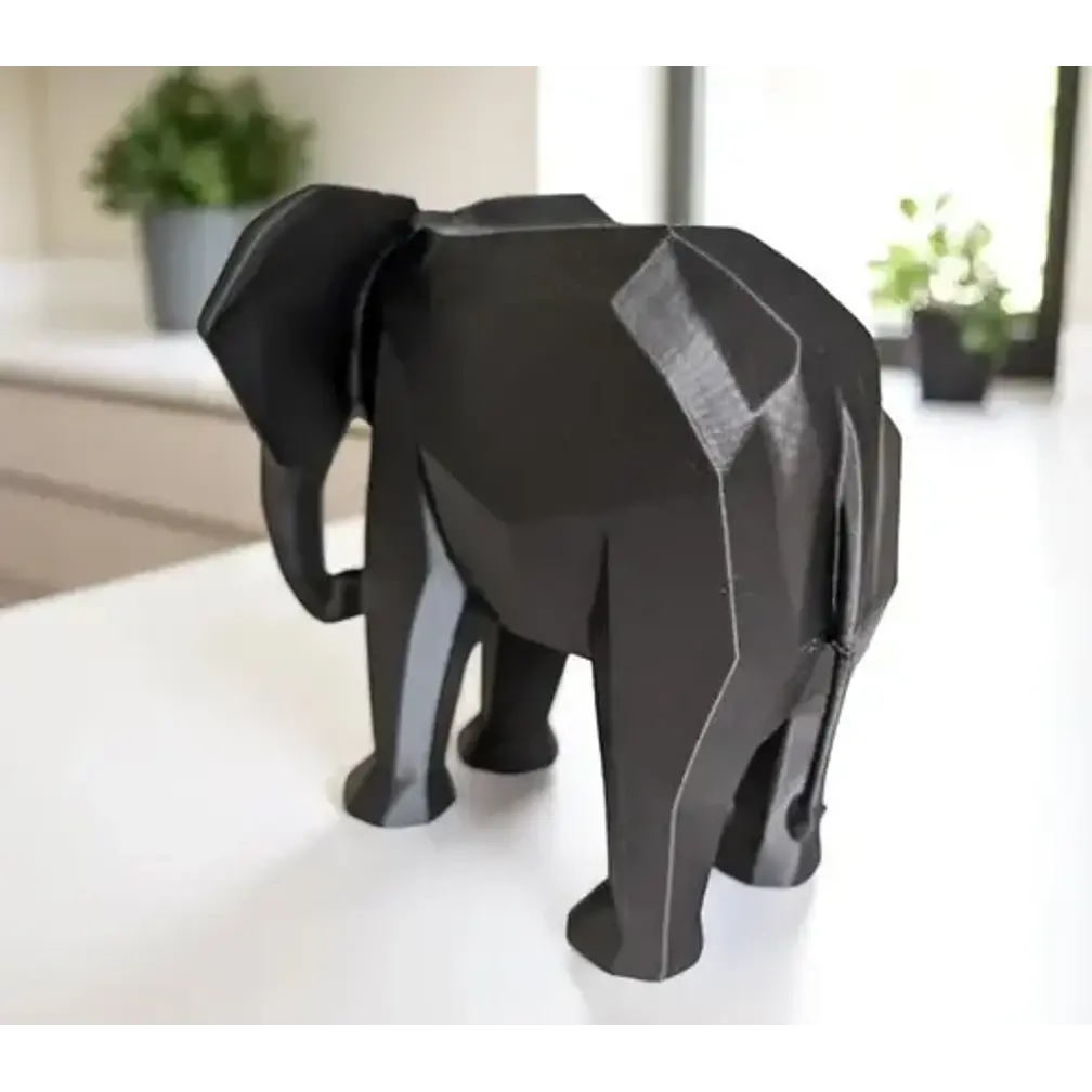 Decoración - Elefante Polígono Minimalista 5