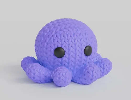 Mini Figura - Pulpo Estilo Tejido - Foto 3