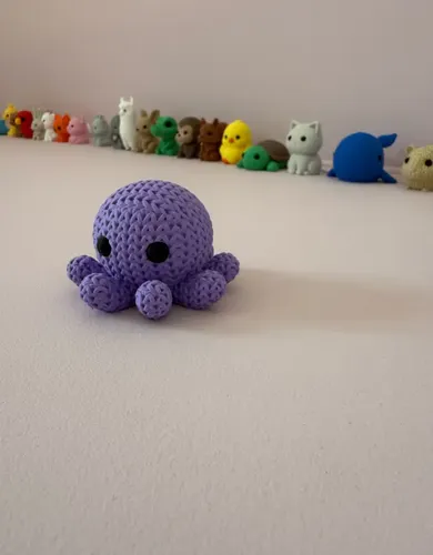 Mini Figura - Pulpo Estilo Tejido - Foto 4