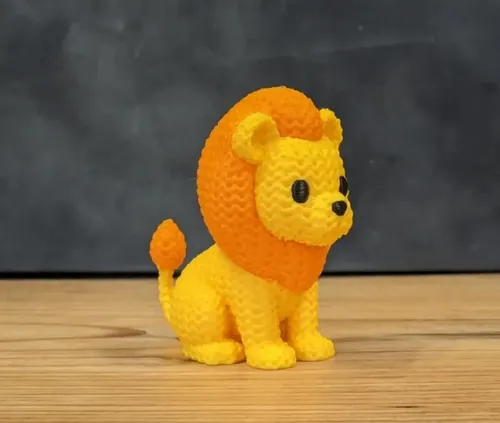 Mini Figura - León Estilo Tejido - Foto 4