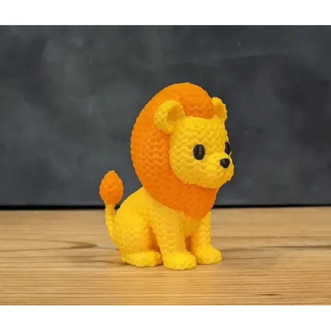 Mini Figura - León Estilo Tejido 4