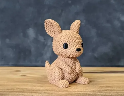 Mini Figura - Canguro Estilo Tejido - Foto 3