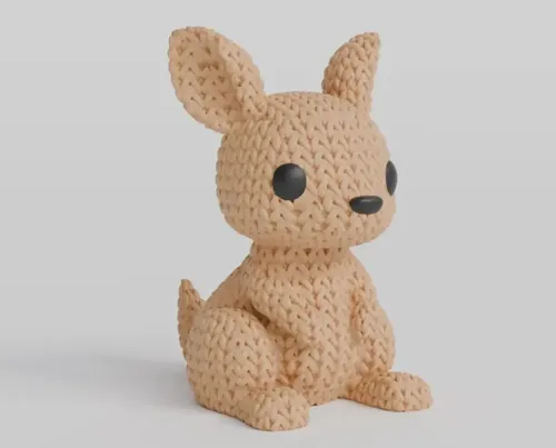 Mini Figura - Canguro Estilo Tejido - Foto 4