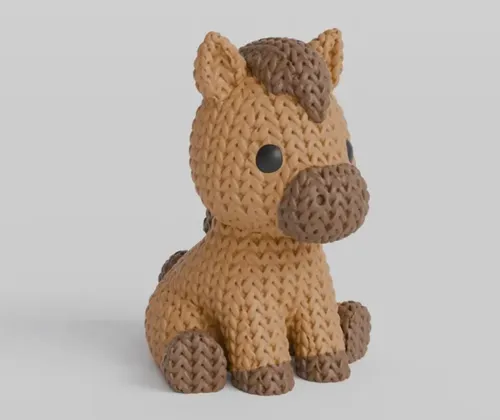 Mini Figura - Caballo Estilo Tejido - Foto 2