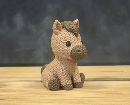 Mini Figura - Caballo Estilo Tejido - Foto 3