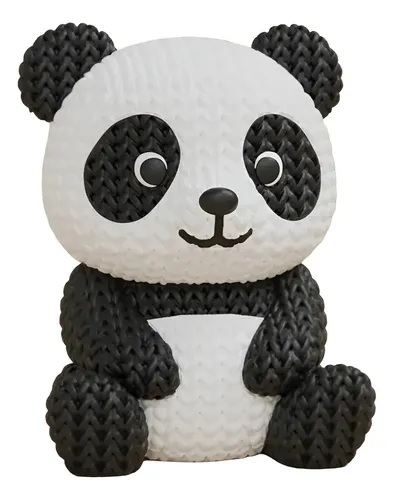 Mini Figura - Panda Estilo Tejido