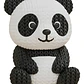 Mini Figura - Panda Estilo Tejido - Miniatura 1