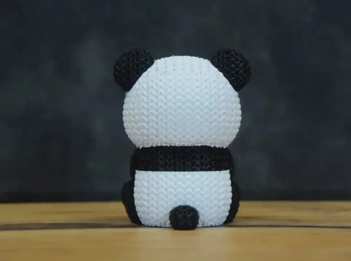 Mini Figura - Panda Estilo Tejido - Foto 5