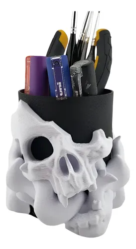 Portalápices - Diseño Calavera