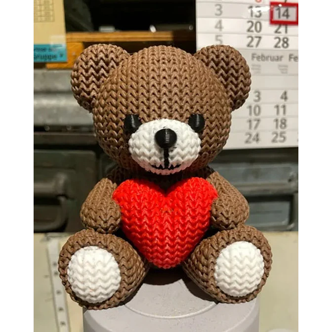Mini Figura - Osito Estilo Tejido 3