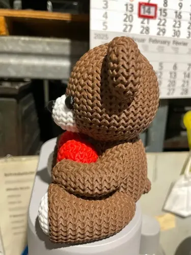 Mini Figura - Osito Estilo Tejido - Foto 4