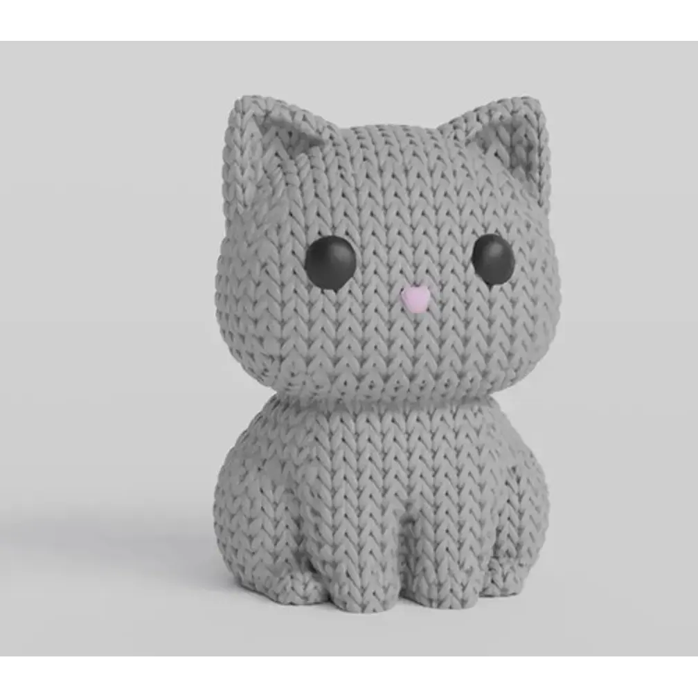 Mini Figura - Gato Estilo Tejido 2