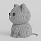 Mini Figura - Gato Estilo Tejido - Miniatura 3