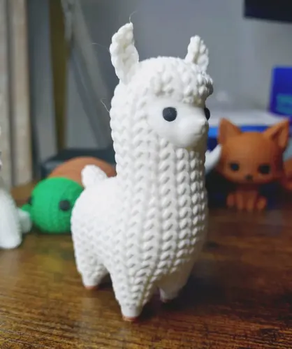 Mini Figura - Llama Estilo Tejido - Foto 3