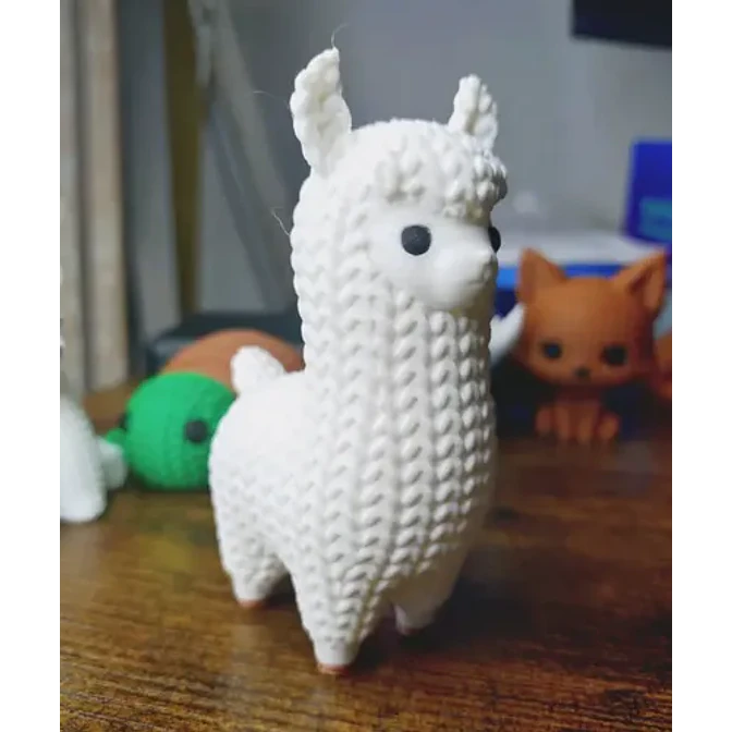 Mini Figura - Llama Estilo Tejido 3