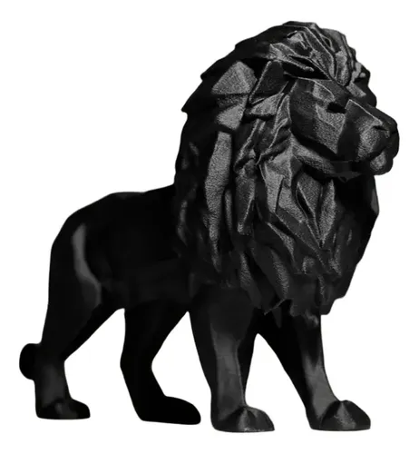 Escultura León Minimalista Réplica Printpatro3d