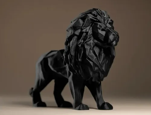 Escultura León Minimalista Réplica Printpatro3d - Foto 2