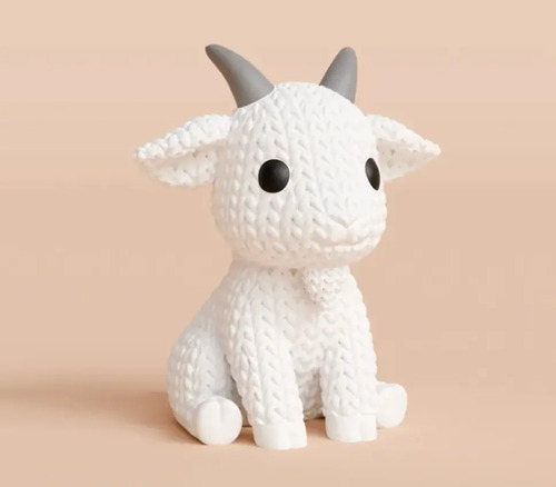 Mini Figura - Cabra Estilo Tejido - Foto 4
