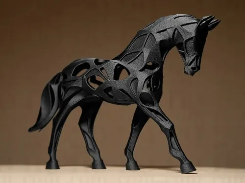 Decoración - Caballo Moderno Adorno Minimalista - Foto 4