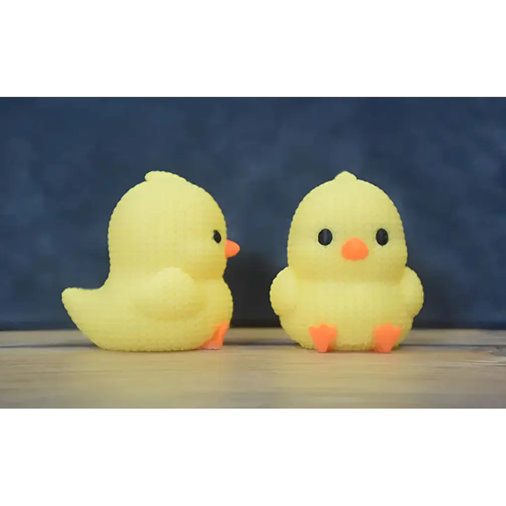 Mini Figura - Pollito Estilo Tejido 2