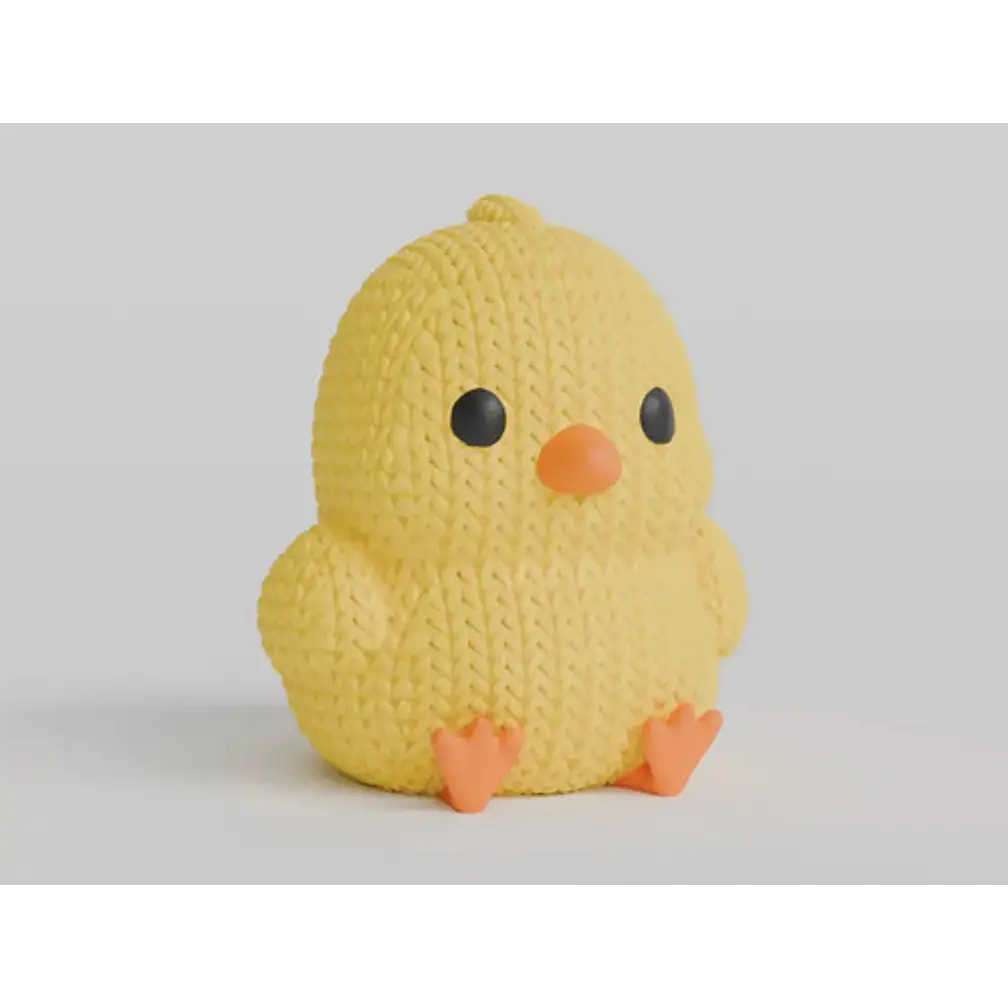 Mini Figura - Pollito Estilo Tejido 3