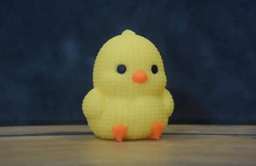Mini Figura - Pollito Estilo Tejido - Foto 4