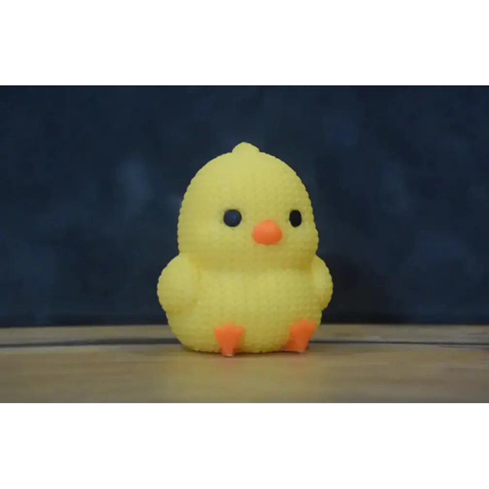 Mini Figura - Pollito Estilo Tejido 4