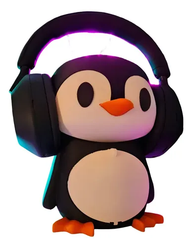 Soporte Para Audífonos - Diseño Pingüino