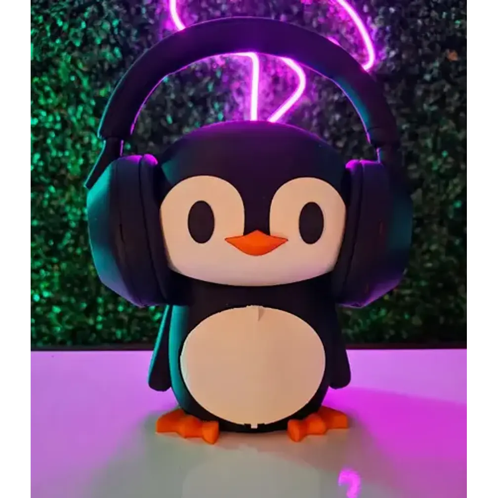 Soporte Para Audífonos - Diseño Pingüino 3