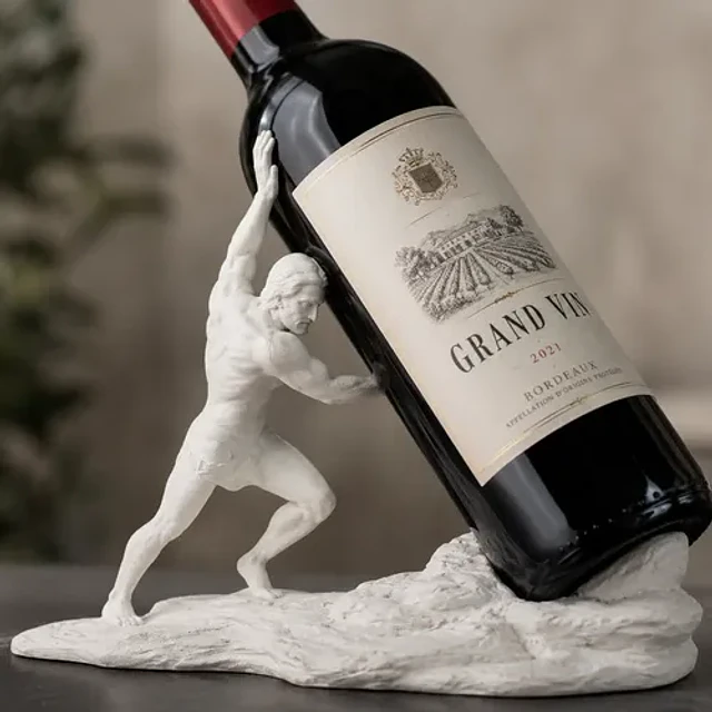 Soporte De Vino - Dios Griego