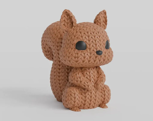 Mini Figura - Ardilla Estilo Tejido - Foto 2