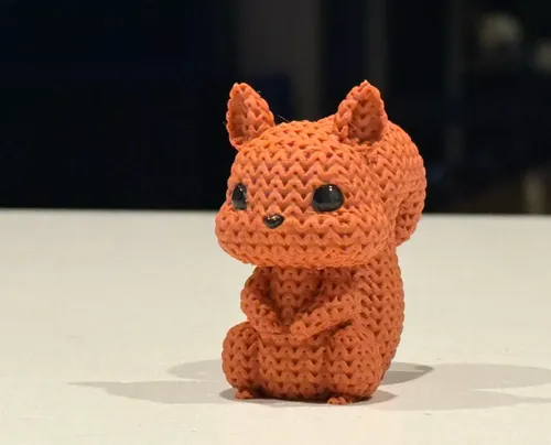 Mini Figura - Ardilla Estilo Tejido - Foto 3
