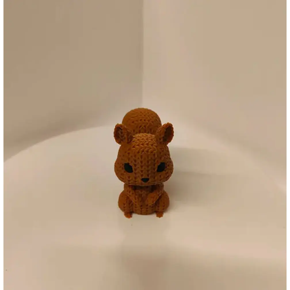 Mini Figura - Ardilla Estilo Tejido 4