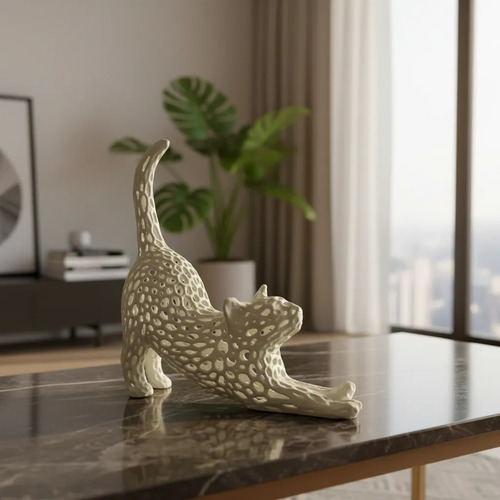 Decoración Voronoi - Gato Estirado - Foto 2