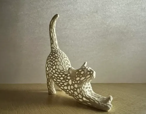 Decoración Voronoi - Gato Estirado - Foto 3