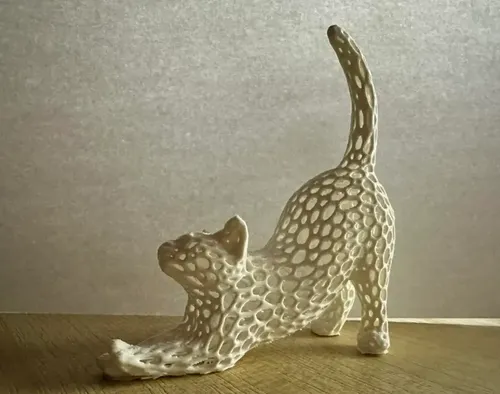 Decoración Voronoi - Gato Estirado - Foto 4