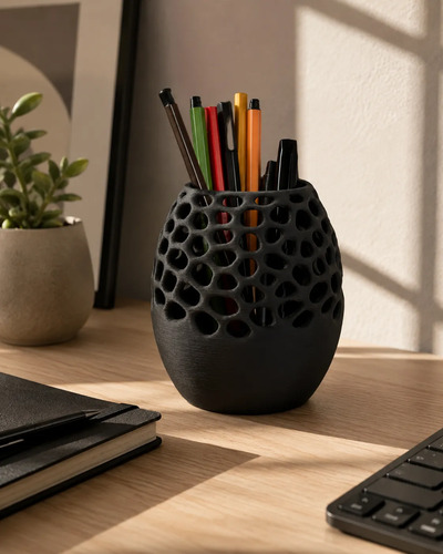 Porta Lápices Organizador De Escritorio Moderno Voronoi