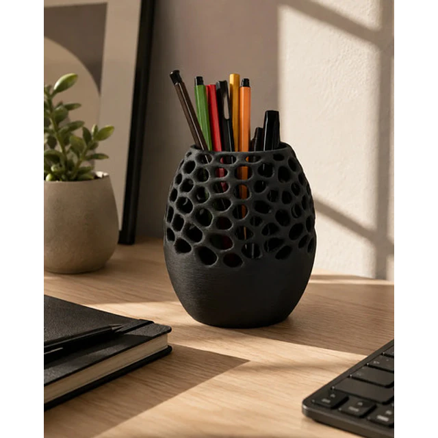 Porta Lápices Organizador De Escritorio Moderno Voronoi