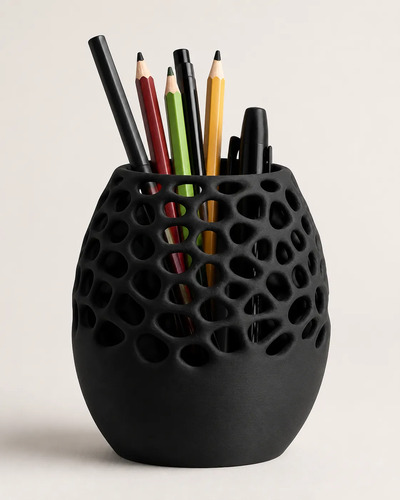 Porta Lápices Organizador De Escritorio Moderno Voronoi - Foto 2