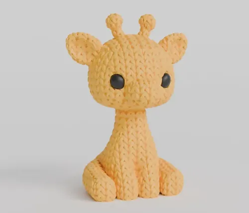 Mini Figura - Jirafa Estilo Tejido - Foto 2