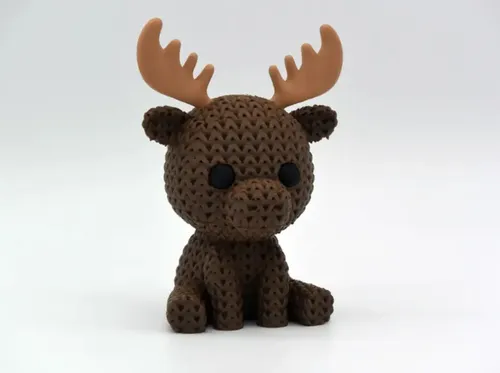 Mini Figura - Alce Estilo Tejido - Foto 3