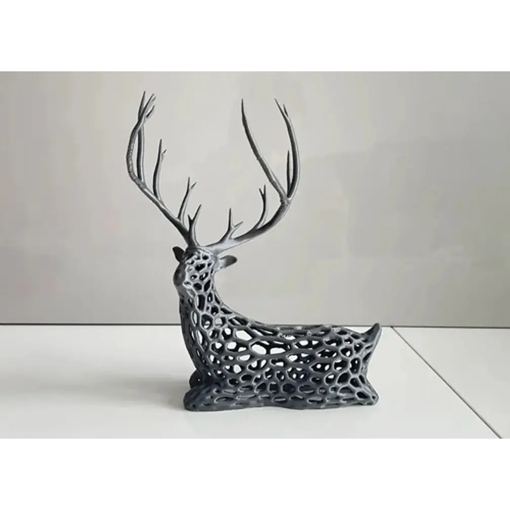 Decoración Ciervo Voronoi 2