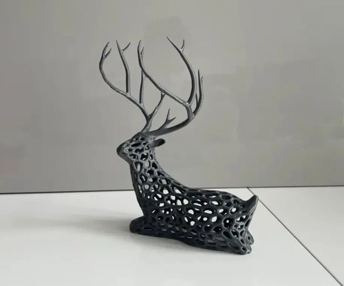 Decoración Ciervo Voronoi - Foto 4