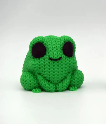 Mini Figura - Rana Estilo Tejido - Foto 2
