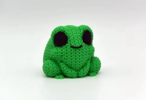 Mini Figura - Rana Estilo Tejido - Foto 3