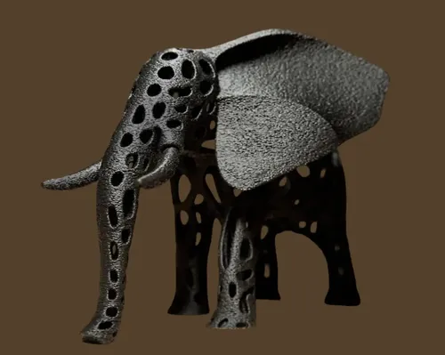 Decoración Voronoi - Elefante - Foto 3