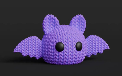 Figura Murciélago  - Diseño Estilo Tejido - Foto 2