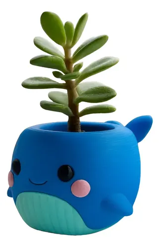 Macetero - Ballena Chibi