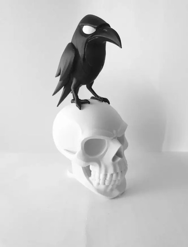 Decoración Minimalista - Cuervo Y Calavera - Foto 3