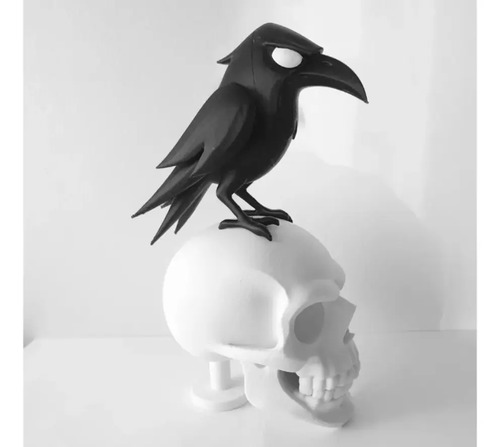 Decoración Minimalista - Cuervo Y Calavera - Foto 4